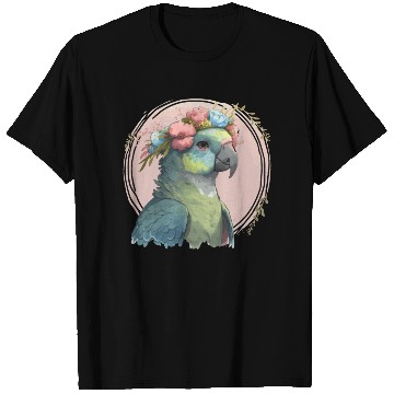 Discover Cute Hahn's Macaw Bird Flower Crown Pet Birds T Shirts