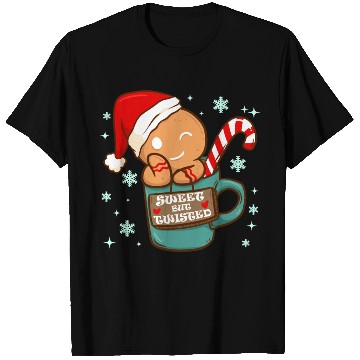 Discover Sweet But Twisted Christmas Candy Cane Gingerbread T Shirts