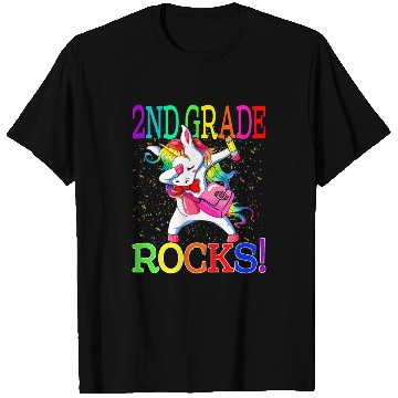 Discover 2nd Grade Rocks Unicorn Back To School T Shirts