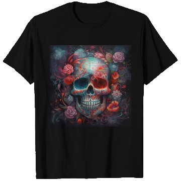 Discover Pastel Flowery Skull T Shirts