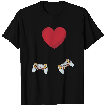 Discover I love gaming on valentine day T Shirts