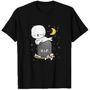 Discover Boo Cute Seal Halloween design trick or treat RIP T Shirts