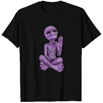 Discover Purple Stone Alien Statue T Shirts