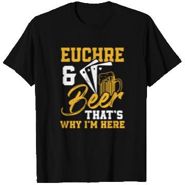 Discover Euchre And Beer Card Game Player Poker Euchre T Shirts