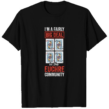 Discover Euchre Community Card Game Player Poker Euchre T Shirts