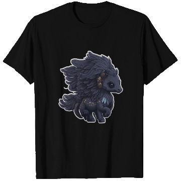 Discover Midnight Flight of the Majestic Black Pegasus T Shirts