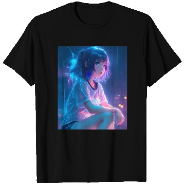 Discover Young cute anime girl T Shirts