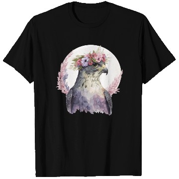 Discover Falcon Birds Of Prey Flower Crown Floral Bird Watc T Shirts