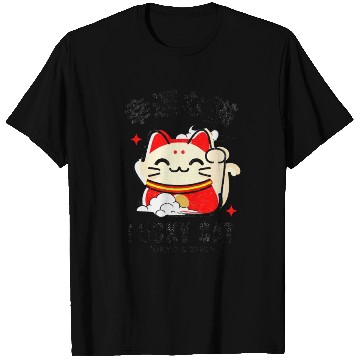 Discover Lucky Cat Tokyo Desing Japanese Writing T Shirts