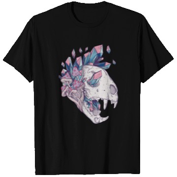 Discover Crystal Cat Skull T Shirts