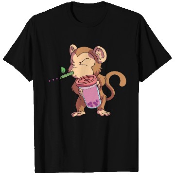 Discover Monkey Bubble Tea Year Of The Monkey Chinese T Shirts