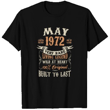 Discover May 1972 Birthday Surprise T Shirts