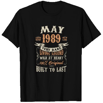Discover May 1989 Birthday Surprise T Shirts