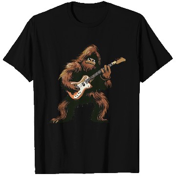 Discover Bigfoot plays guitar T Shirts