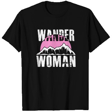 Discover Wanderwoman Mountaineering Hiking Women T Shirts