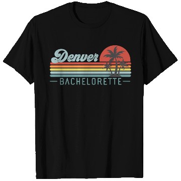 Discover Denver Bachelorette, Palm Trees & Vintage Sunset T Shirts