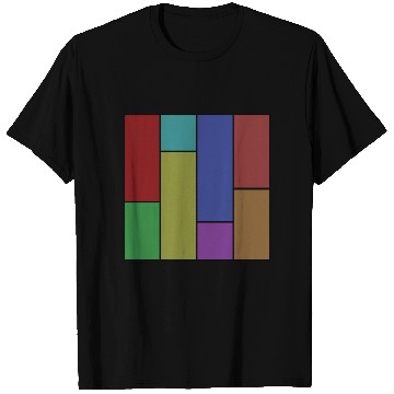 Discover Abstract modern art color combination in geometry T Shirts