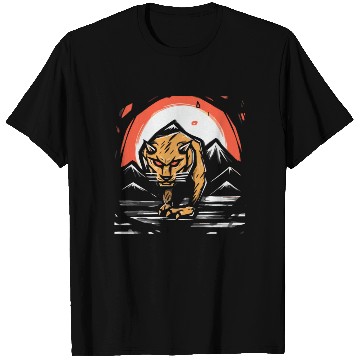 Discover zen cartoons japan tiger mountains T Shirts
