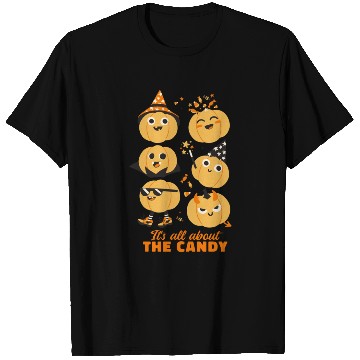 Discover Halloween Pumpkin Cute Kids Candy T Shirts