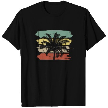 Discover Makassar Indonesia Palm Tree Retro Artistic T Shirts