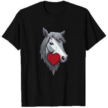 Discover Horse with a heart T Shirts