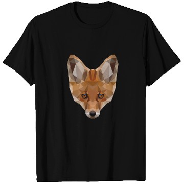 Discover Fox | Polygon Fox Head | Low Poly Fox Forest T Shirts