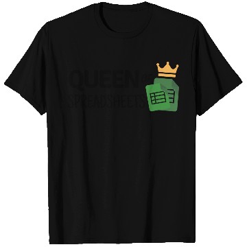 Discover Queen of Spreadsheets - Excel, Accounting, Sheets T Shirts