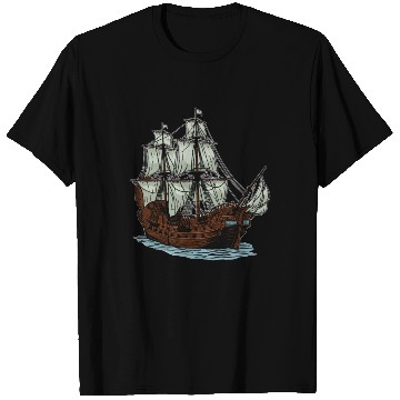Discover Columbus Day 1492 Ship T Shirts