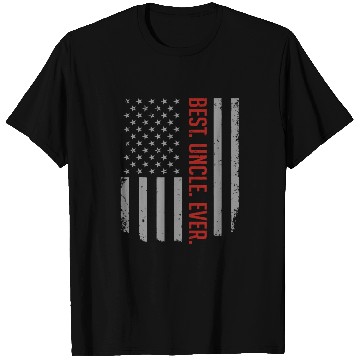Discover Mens Best Uncle Ever US American Flag Gift For Fat T Shirts