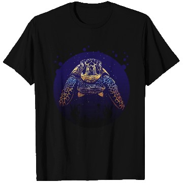 Discover Sea Life - Colorful Sea Turtle T Shirts