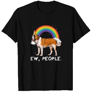 Discover Rainbow St Bernard Ew People Unicorn Dog T Shirts