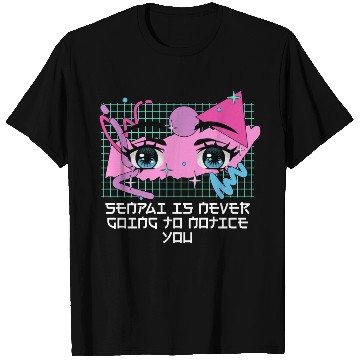 Discover Senpai Is Never Going to Notice You Anime Funny Ma T Shirts