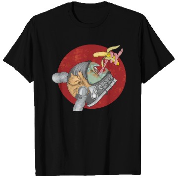 Discover Weird monkey in space grabbing banana T Shirts