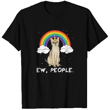 Discover Rainbow Singapura Ew People Unicorn Cat T Shirts