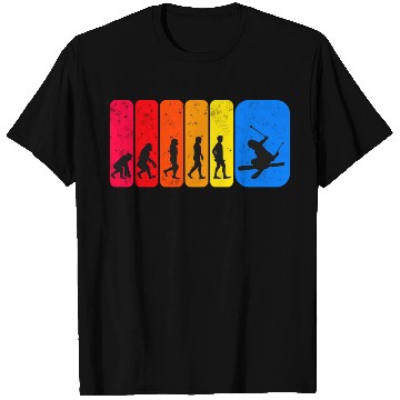 Discover Funny Ski Freestyle Evolution T Shirts