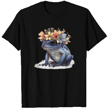 Discover Cute Poison Dart Frog Flower Crown Amphibian Lover T Shirts