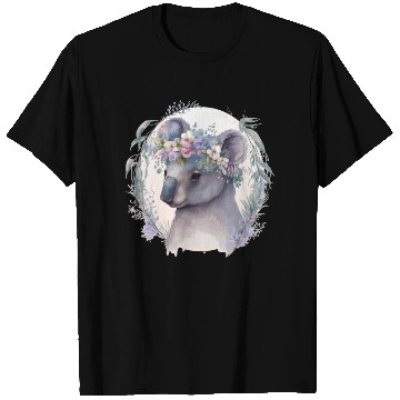 Discover Cute Koala Bear Flower Crown Floral Koala Lover T Shirts