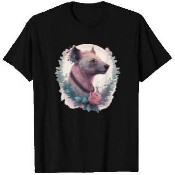 Discover Watercolor Hyena Flower Crown Africa Safari Animal T Shirts