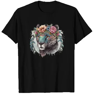 Discover Cute Jaguar Flower Crown Africa Safari Animal Love T Shirts