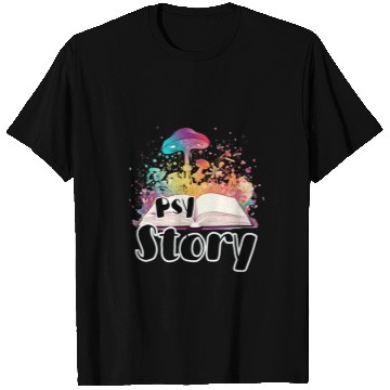 Discover Psy Story A Psychedelic Journey Through the Pages T Shirts