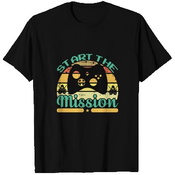 Discover Gaming, Start the mission T Shirts