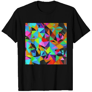 Discover ABSTRACT PAINTING COLORFULL WATERBASE TRIANGLe T Shirts