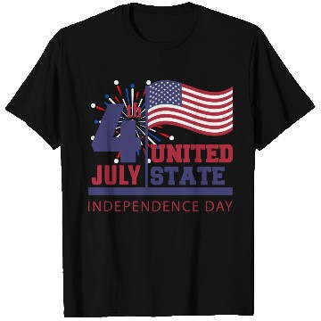 Discover 4th July Independence Day US Flag United States T Shirts