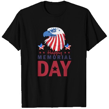 Discover Happy Memorial Day Veterans Brave US Eagle Stars T Shirts