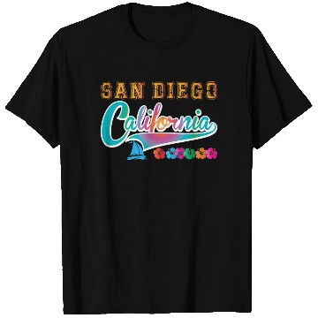 Discover San Diego Vacation California Souvenir Beach T Shirts