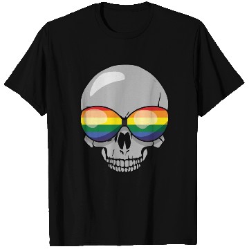 Discover Skeleton Gay LGBTQ Rainbow LGBT Pride Month T Shirts