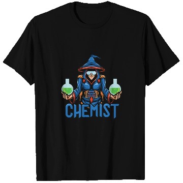 Discover Funny science chemist elements chemists wizard lab T Shirts