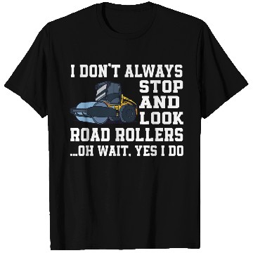 Discover Funny Road Roller Lover Outfit Construction Worker T Shirts