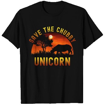 Discover Funny Rhino Chibby Unicorns Save The Chubby T Shirts