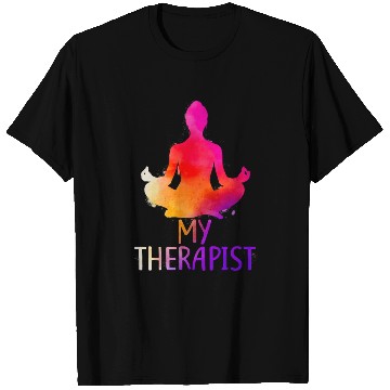 Discover Yoga Meditation Lover Buddha Is My Therapist T Shirts